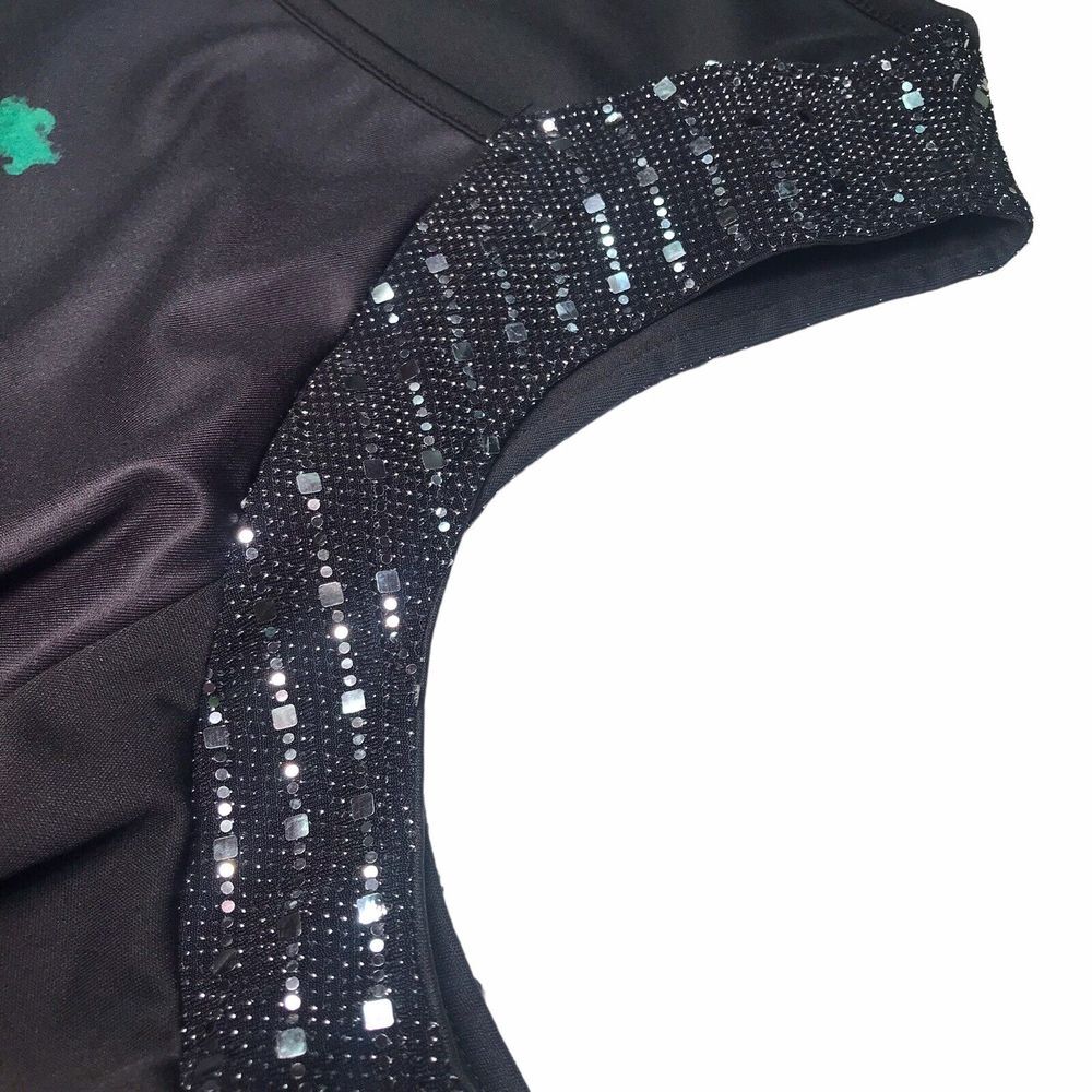 Womens Top XXL Leprechaun St Patricks Holiday Party cold shoulder long sleeve - Picture 7 of 10